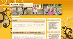 Desktop Screenshot of klarcinblog.cz