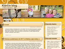 Tablet Screenshot of klarcinblog.cz